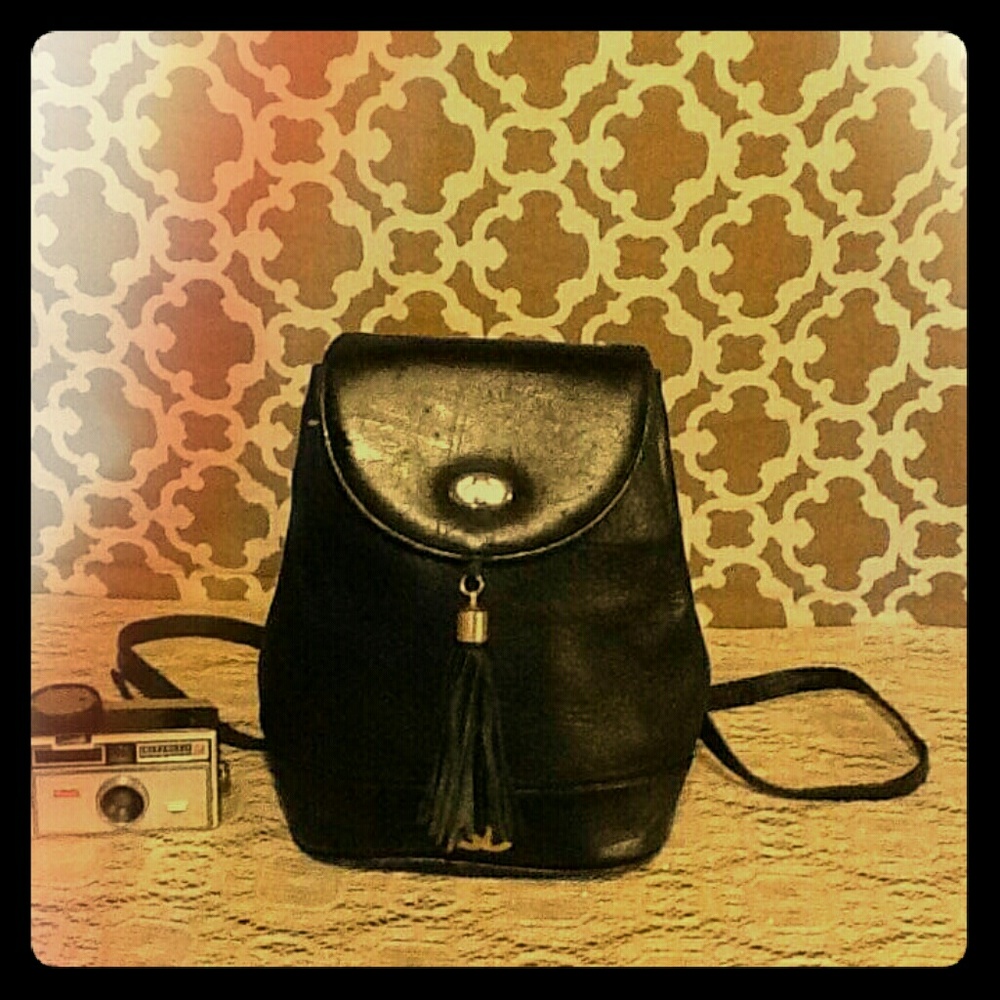 Vintage leather  backpack